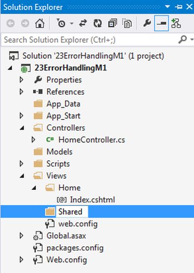 Shared folder in view